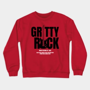 Gritty Rock Radio classic logo Crewneck Sweatshirt